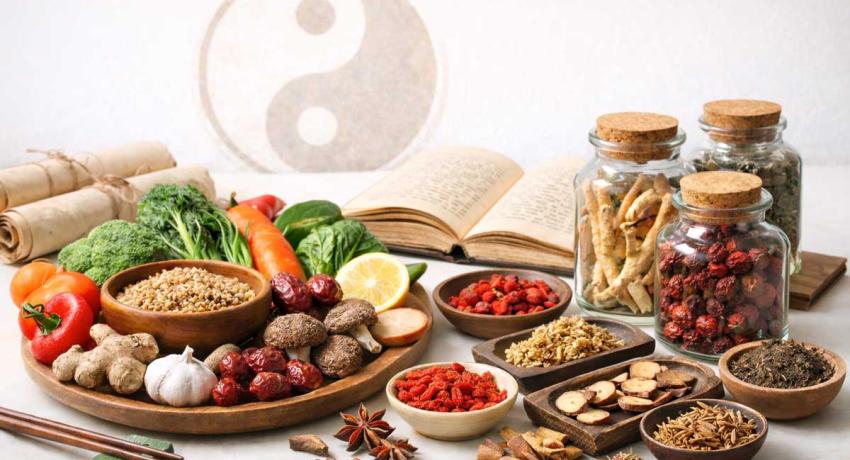Comida y hierbas medicinales chinas